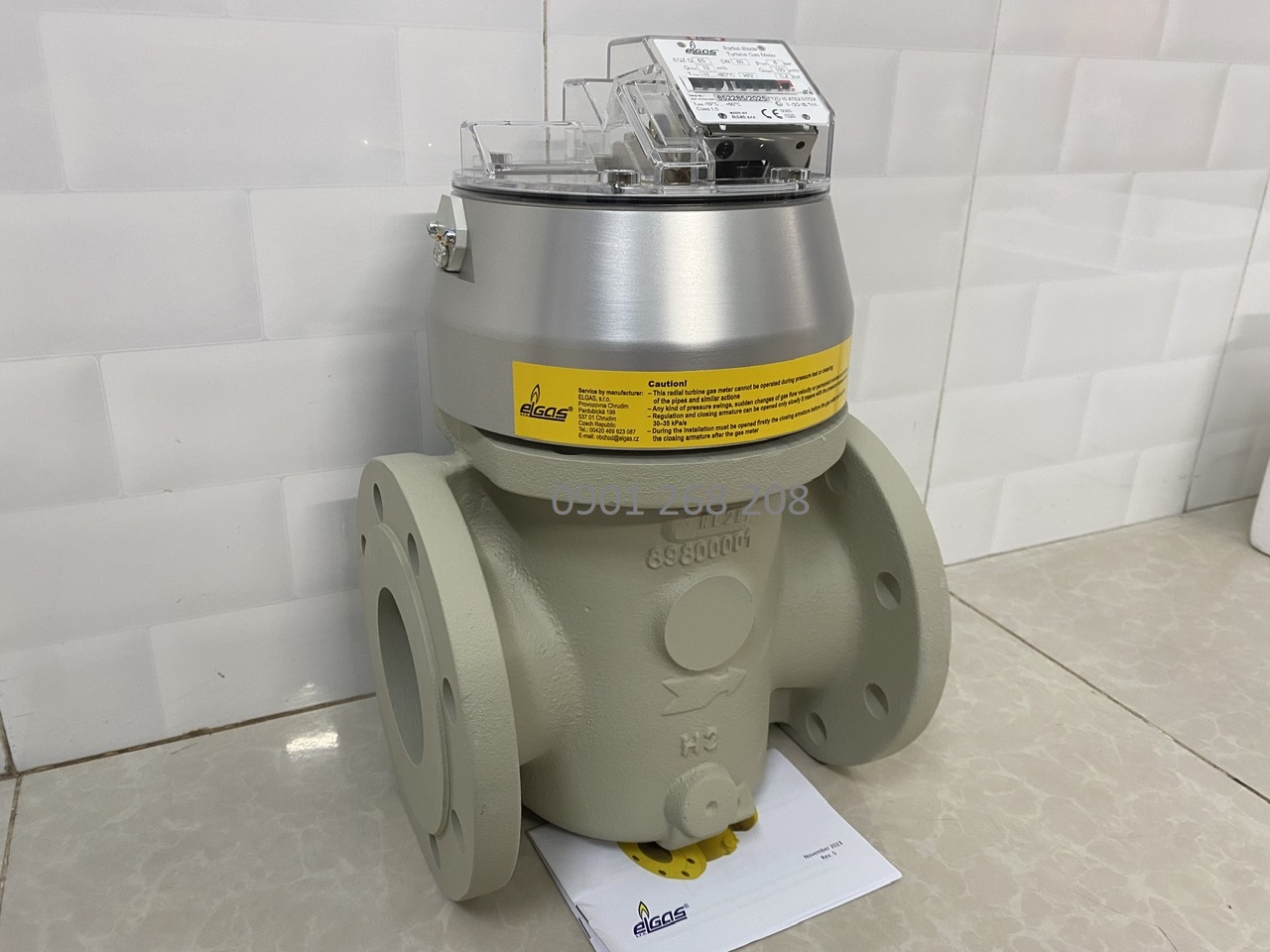 Turbine gas meter Elgas EQZ Q65 DN80